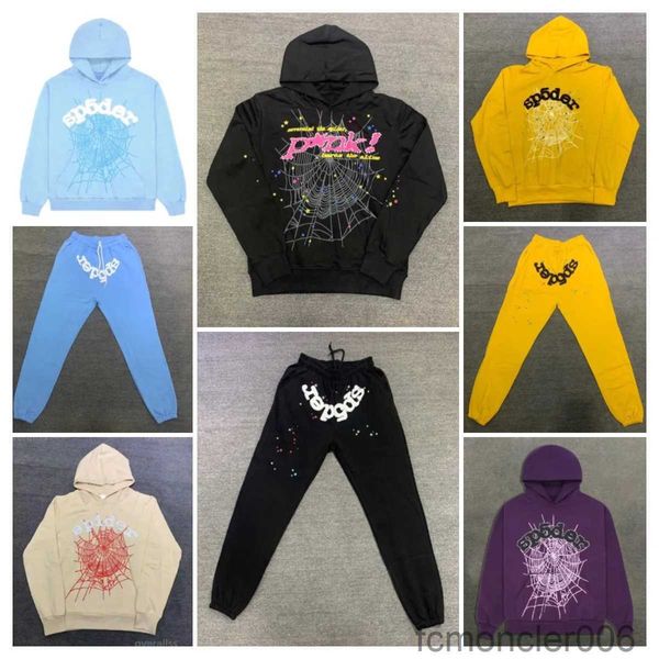 Spider Trapstar Track Suits Sudadera con capucha Diseñador para hombre 555 Sp5der Sudadera Hombre Young Thug 555555 De dos piezas con mujer Spiders Chándal 1FRS