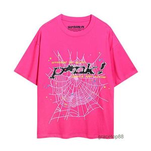 Spider Web T-shirt pour hommes Designer Sp5der T-shirts pour femmes Mode 55555 Manches courtes Young Thug's Même impression classique Hip-hop Rap Tendance lâche 7zci