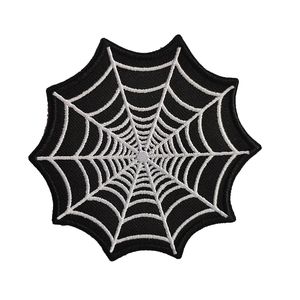 Spider Web Shape Patch Broidered Iron on seiwng Vêtements Patches Appliques pour la veste T-shirt