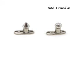 Spike Ball Dermal Anchor Skin Diver Grade 23 titanium G23 Hoofd Micro Vasthouders Mode Body Piercing Sieraden 12G Bar5393246