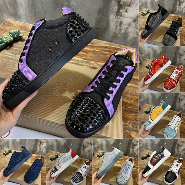 Spikes Designer Vieira 2 Hommes Femmes Chaussures Casual Mode Classique Extérieur Baskets Basses Appartements Baskets De Sport 35-47