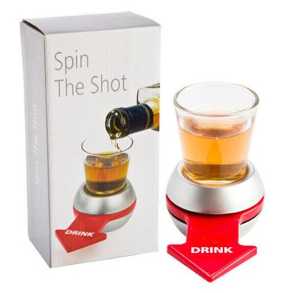 Spin The S Nouveauté S Outils de barre de jeu à boire avec roue tournante Article de fête amusant Barware DHL2726064