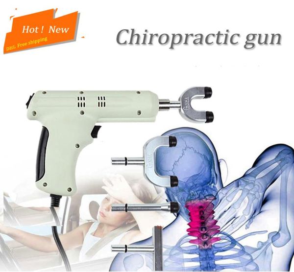 Colonne vertébrale chiropratique 4 têtes Instrument de réglage chiropratique pistolet de Correction électrique activateur masseur ajusteur d'impulsion 1032988