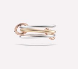 Spinelli Kilcollin anneaux marque designer nouveau dans les bijoux de luxe en argent sterling Raneth pile anneau