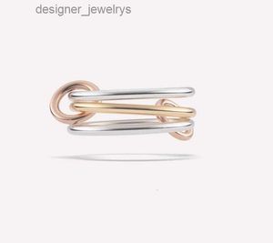 Anillos Spinelli Kilcollin Diseñador de la marca Nuevo en joyería fina Anillo Sterling Sier Raneth Stack