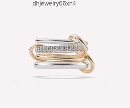 Spinelli ringen Nimbus SG Gris soortgelijke ontwerper Nieuw in luxe fijne sieraden x Hoorsenbuhs Microdame sterling zilveren stapelring R2UW