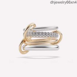 Spinelli ringen Nimbus SG Gris soortgelijke ontwerper Nieuw in luxe fijne sieraden x Hoorsenbuhs Microdame sterling zilveren stapelring NVC7