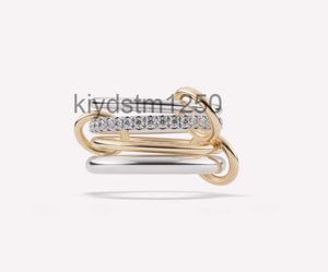 Spinelli Rings Nimbus Sg Gris Designer similaire Nouveau dans la joaillerie de luxe x Hoorsenbuhs Microdame Sterling Silver Stack Ring 2BE1
