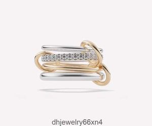 Spinelli ringen Nimbus SG Gris soortgelijke ontwerper Nieuw in luxe fijne sieraden x Hoorsenbuhs Microdame sterling zilveren stapelring ZASH