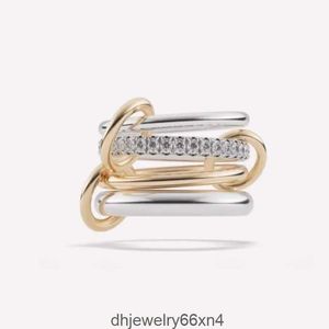 Spinelli Rings Nimbus SG Gris Designer similaire Nouveau dans les bijoux fins X Hoorsenbuhs Microdame Sterling Sier Stack Ring 3ZQ6