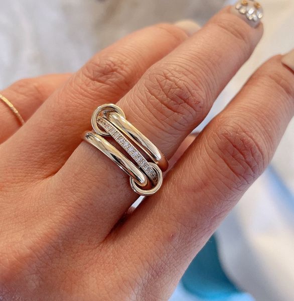 Spinelli anneaux designer similaires nouveau dans le luxe fin bijoux x hoorsenbuhs microdame sterling stack ring anneau quotidien s'arrête les rassemblements sociaux accessoires de mode