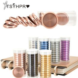 Stekels 11 pc's/doos 24/28 mm luxe metalen bindingschijf voor notebooks/planner DIY Loose bladbinderringen Notebook Accessorries CX19008