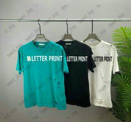 Camisetas masculinas de verão Sping Camiseta de grife de alta versão, camiseta masculina de luxo com estampa de letras, camisetas femininas casuais de algodão, camisetas 5086969