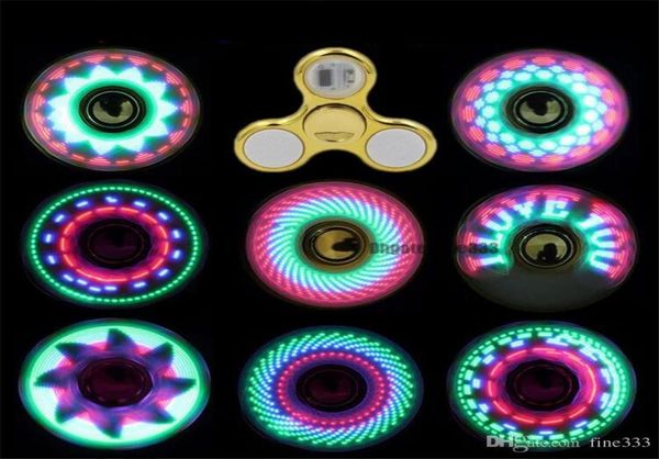 Spinner Toy le plus cool led flash léger arc-en-ciel Spinner Kids Toys Auto Change Match Fast Rotation Toys6401749