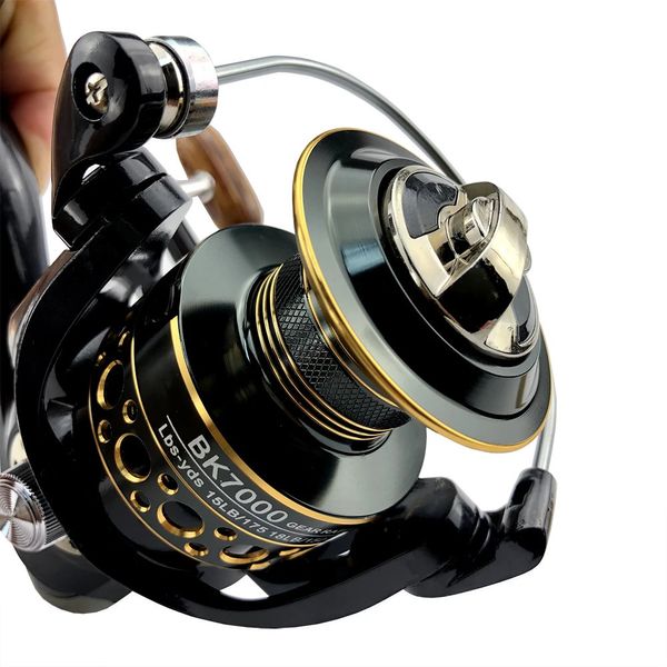 Spinning Reel 2000 - 7000 Ultralight Max Drag 12kg 5.2 14.7 1 Surfcasting Carrete de pesca Spin Sair Jigging Reels 240507