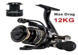 Spinning Rollen 12KG Max Drag Carrete De Pesca 521 Metalen Roestvrij Staal Visserij-reel Zoutwater voor Vissen8489108