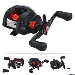 Carretes giratorios Carretes giratorios Hardy Ligero Alta velocidad 7.2To1 Relación de engranajes Carrete de pesca Baitcast 17Plus 1 Rodamientos de bolas Baitcasting Dhgdy