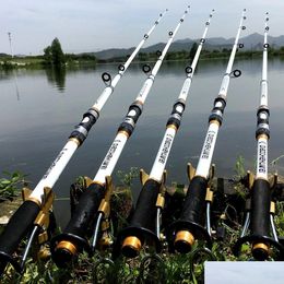 Spinstangen visstaaf vliegvoeder koolstofvezel pesca carp feederhard frp telescopische pool druppel levering sporten buitenshuis dhzj2