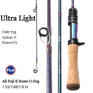 Canne à pêche Mavllos Rancy FUJI avec leurre solide UL Tip 068g Line 26lb Ajing Fast Ultralight Casting pour Truite 230606