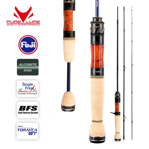 Spinning Rods PURELURE CREEK DANCE Trucha Rod BFS Pesca Casting UL Light Travel Stream Eyección Fuji Alconite Ring Perch 230621