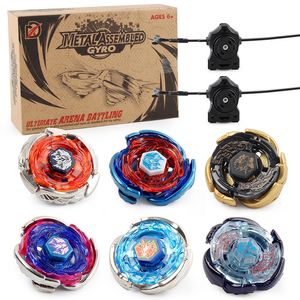 Spinning Top 6pcs/Box Fusion Beyblades Burst Set Metal Galaxy Pegasis Drago Pegasus -serie Gyro Games Battle Spinning Top Toys met Launcher 230225