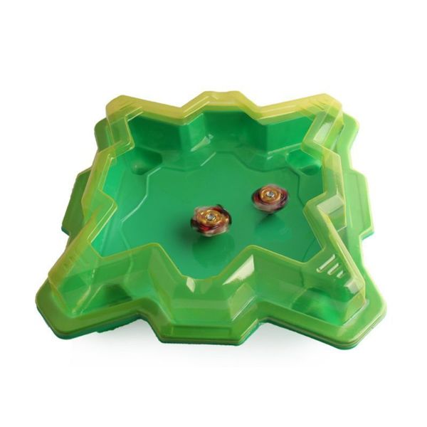 Toupie 97BE vert plastique Gyro disque de bataille pour arène plaque jouet enfants enfants Intell 230616