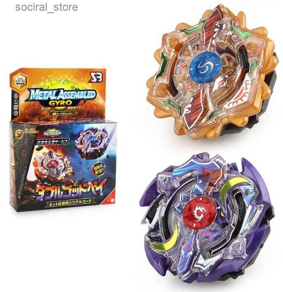 Spinning Top B-X Toupie Burst Beyblade Spinning Top Gyro 2-In-1 B-00 Doble God Starter Metal Arena Battle Toys Boys L240402