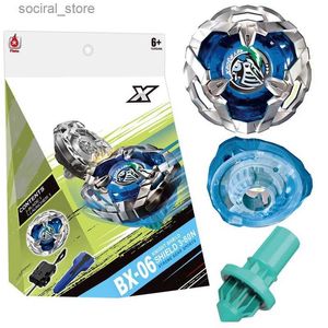 Spinning Top Bey X BX-06 Knight Shield Spinning Top avec lanceur Grip Box Set Kids Toys for Boys Gift L240402