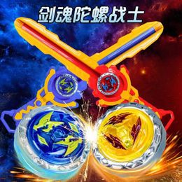 Tol Beyblade Burs Lichtgevende Gyro Speelgoed kinderen Flash Zwaard Soul Zwaard Type Dubbele Serie Launcher Q231013