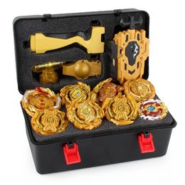 Spinning Top Blayblade Burst Evolution Gold Set Bey Bay Spining Toy Metal Blades Battle Top Kit Boys Gift 231013