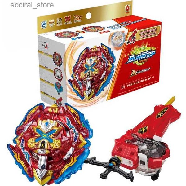 Spinning Top Dynamite Battle Bey Set B-200 Xiphoid Xcalibur Booster B200 Spinning Top avec Sword Launcher Kids Toys for Boys Gift L240402