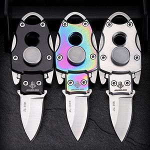 Spinning Top EDC Fidget Spinner Small Knife 2in1 Buitenzak Hoge hardheid Zelfverdediging Gyroscoop voor volwassenen Men Gift Mini Folding 230523