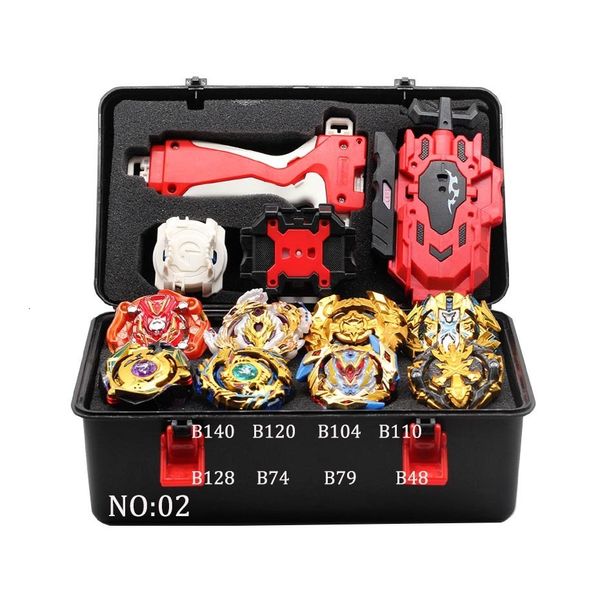 Spinning Top Gold Tomy Launcher Beyblade Burst Arean Bayblades Bables Set Box Bey Blade Juguetes para niños Metal Fusion Gift 230711