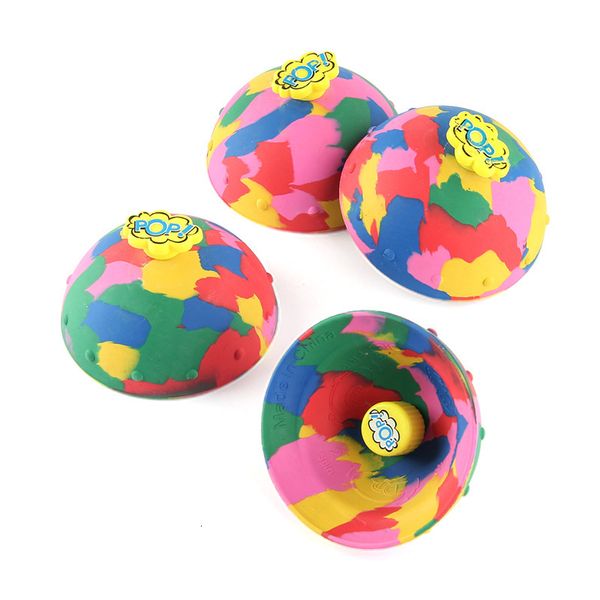 Spinning Top Hip Hop Saut Moitié Côté Balle Rebondissante Anti Stress Fidget Jouets Pour Enfants Intérieur Extérieur Amusant Camouflage Pop Bounce Bowl 221129