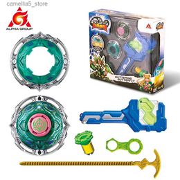 Tol Infinity Nado 3 Athletic Series-Glinsterende Vlinder Gyro Tol Met Stunt Tip Launcher Metalen Ring Anime Kid Speelgoed Gift Q231013