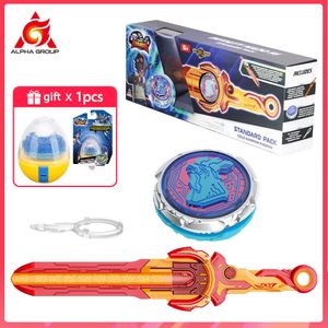 Toupie Infinity Nado 6 Standard Pack-Blazing War Bear Glowing Metal Toupie Gyro avec Monster Icon Sword Launcher Anime Kid Toy 230614