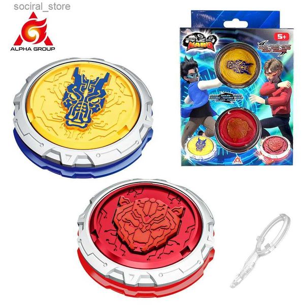 Spinning Top Infinity Nado 6 Starter Nado Pack - Fury Wave Dragon Vs Blazing War Bear ou Gold Warrior Phoenix Vs Lightning Leopard Metal Ring L240402