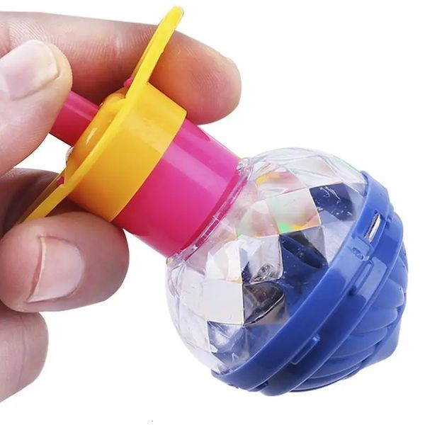 Toupie enfant Gyro clignotant lumière jouets lumineux coloré lanceur rotatif jouet amusant fête cadeau d'anniversaire 231207