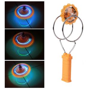 Tol Kinderen Kleurrijke Led Licht Magnetische Gyro Wiel Hand Spinner Magie Speelgoed Kinderen Cadeau Voor Party Activiteit 230626