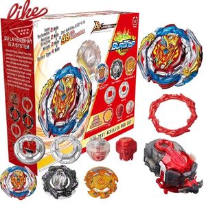 Spinning Top Laike DB B201 Zest Achilles Pas Set Set Spinning Top B201 Bey aan met aangepaste Launcher Box Set Toys For Children 230303