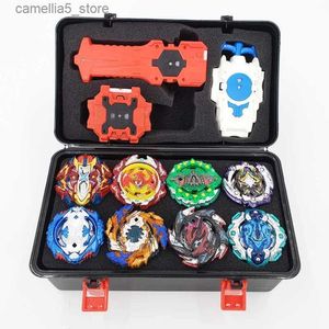 Toupie Takara Tomy Beyblade Burst Bey Blade Jouet Métal Funsion Bayblade Set Boîte de rangement avec poignée Lanceur Boîte en plastique Jouets pour Q231013