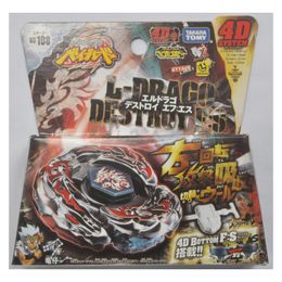 Spinning Top Tomy Beyblade Metal Battle Fusion BB108 L Drago Destroy F S 4D Sistem With Light Launcher 230814