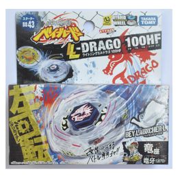 Tol Tomy Beyblade Metal Battle Fusion Top BB43 L-DRAGO 100HF MET Light Launcher 230707