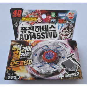 Peonza Tomy Beyblade Metal Battle Fusion Top BB123 BLEND DEATH AD145SWD 4D CON Light Launcher 230707