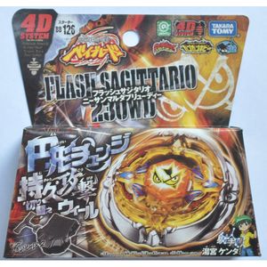 Toupie Tomy Beyblade Metal Battle Fusion Top BB126 FLASH SAGITTARIO 230WD 4D AVEC Lanceur de lumière 230721