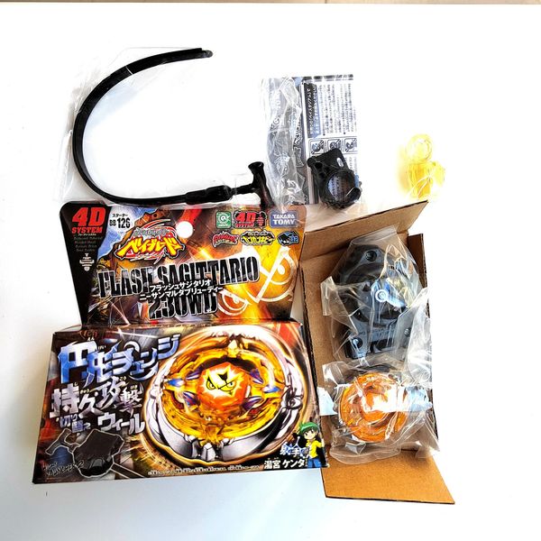 Toupie Tomy Beyblade Metal Battle Fusion BB126 FLASH SAGITTARIO 230WD 4D avec lumière er 231007