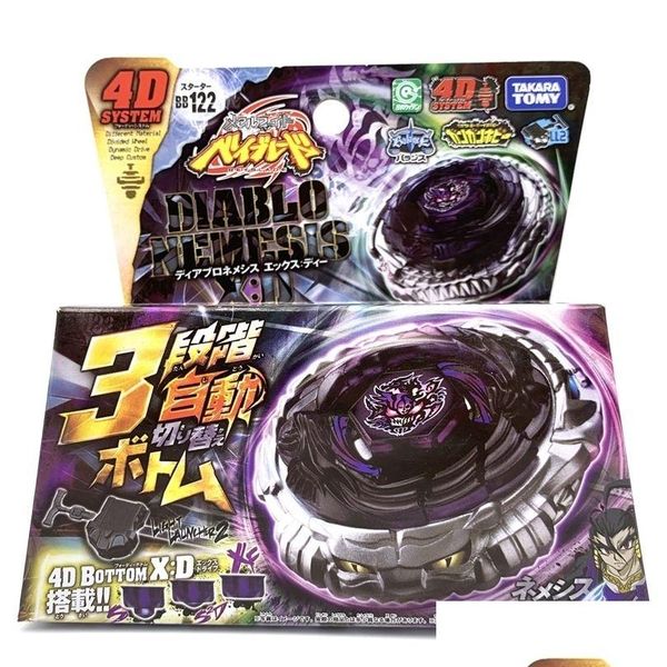 Spinning Top Tomy Beyblade Metal Fusion Bb122 4D Nemesis X Dlauncher 220718 Drop Entrega Juguetes Regalos Novedad Gag Dhqgj