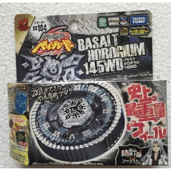 Peonza Tomy Japonés Beyblade BB104 145WD Basalto Horogium Battle Top Sr Set 230210