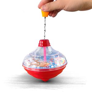 Toupie Jouet avec LED et Musique Pegtop Main Spinner Gyro Cadeau pour Enfants Jouets Éducatifs Maternelle Standard Tops 230616