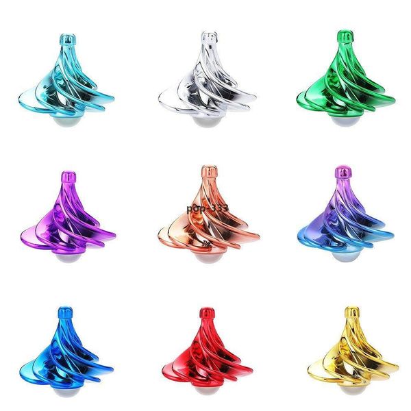 Les jouets de décompression gyroscopique pneumatiques Spinning Top WinSpin éblouissent la couleur du vent qui souffle